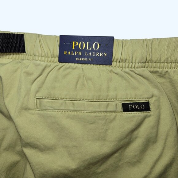 Polo Ralph Lauren Classic Fit Belted Chino Pants Mens 3XLT NEW Green Beige - Picture 8 of 11